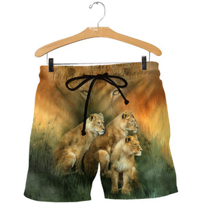 3D All Over Printed Lion Shirts And Shorts DT22031905