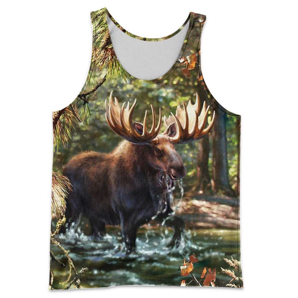 3D All Over Printed Moose Shirts And Shorts DT151101