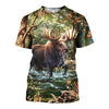 3D All Over Printed Moose Shirts And Shorts DT151101