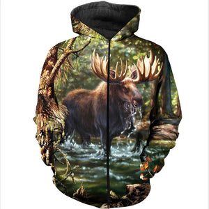 3D All Over Printed Moose Shirts And Shorts DT151101