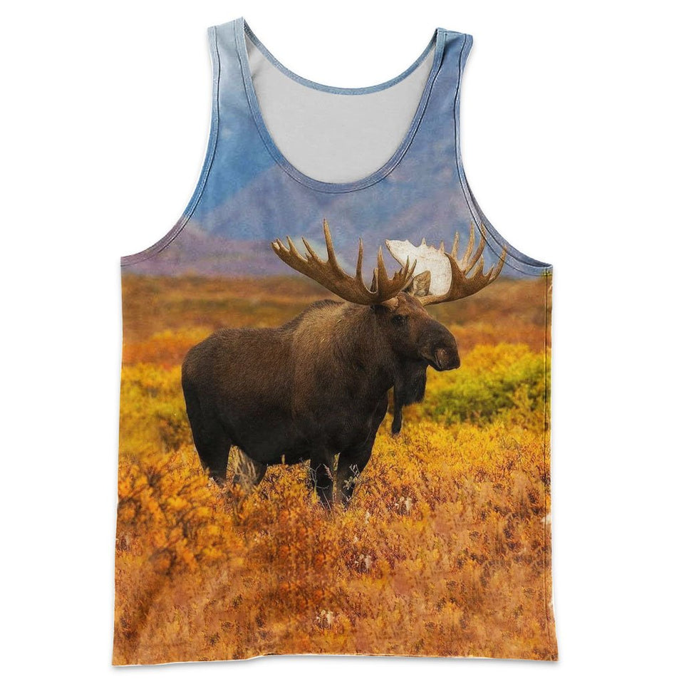 3D All Over Printed Moose Shirts And Shorts DT231120