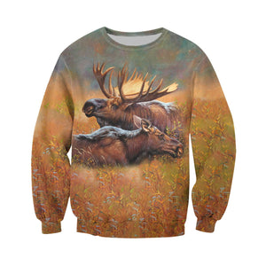 3D All Over Printed Moose Shirts And Shorts HD221101
