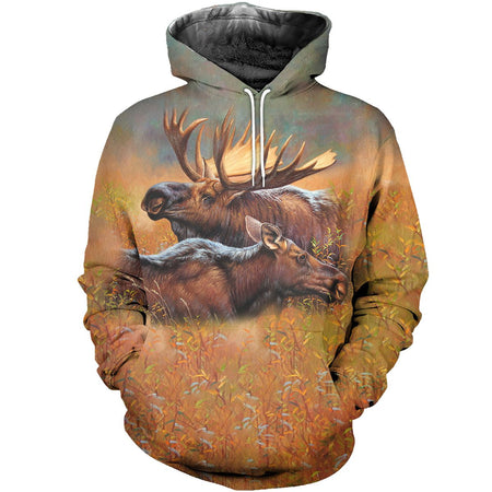 3D All Over Printed Moose Shirts And Shorts HD221101