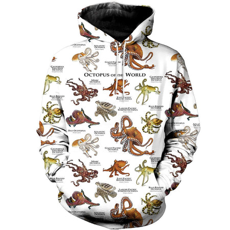 3D All Over Printed Octopus Shirts And Shorts DT22031904