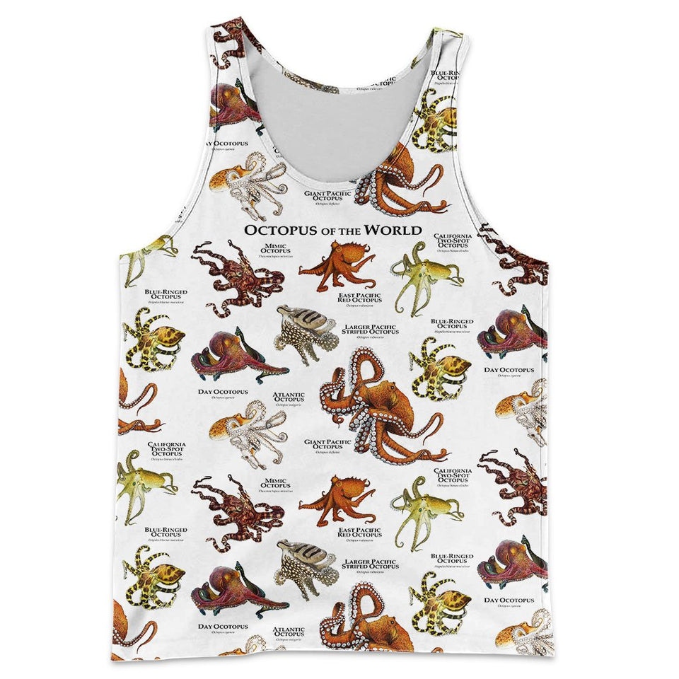 3D All Over Printed Octopus Shirts And Shorts DT22031904