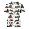 3D All Over Printed Otters Shirts And Shorts DT151202