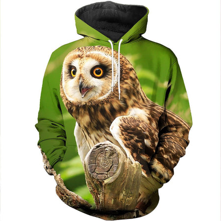 3D All Over Printed Owl Shirts And Shorts DT171103