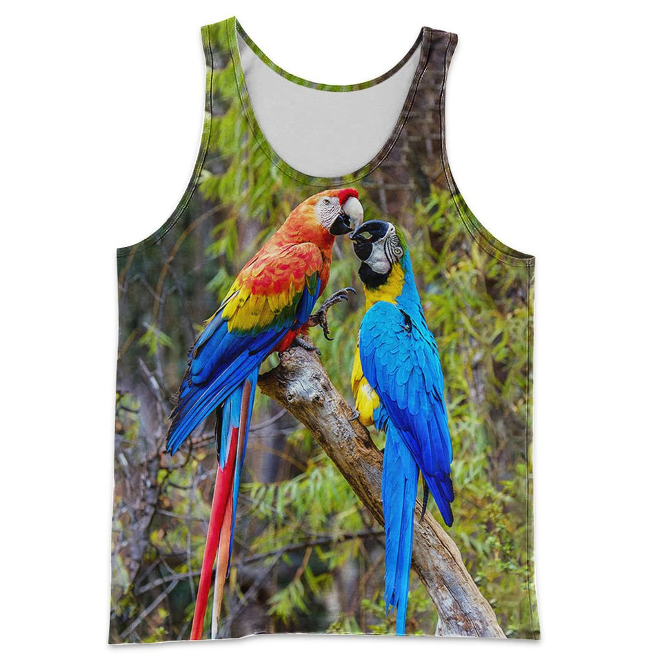 3D All Over Printed Parrot Shirts And Shorts DT101209