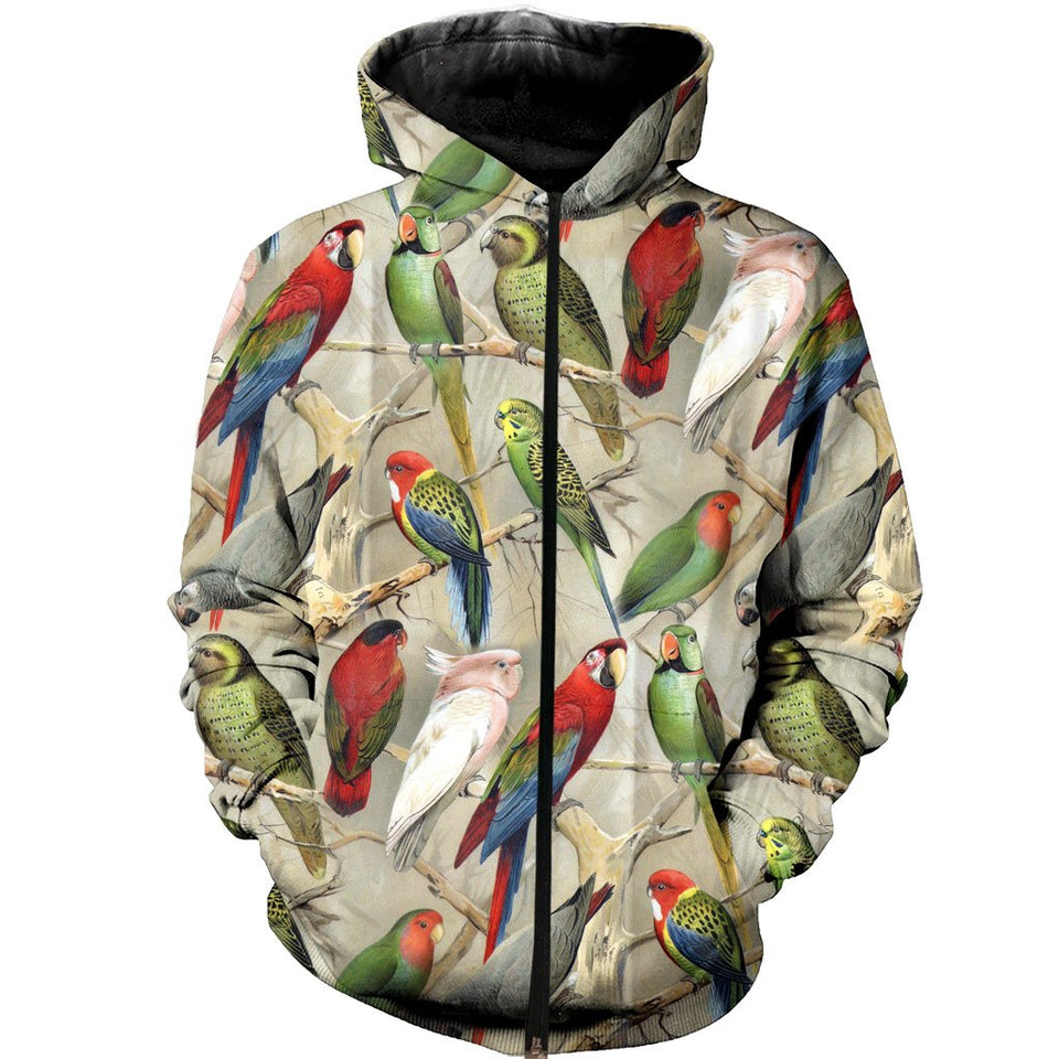 3D All Over Printed Parrot Shirts And Shorts DT13081906