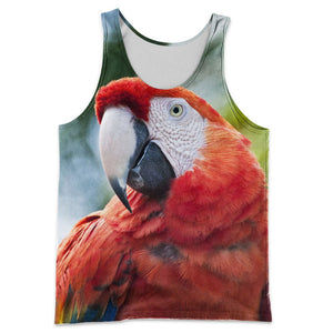 3D All Over Printed Macaw Parrot Shirts And Shorts DT231103