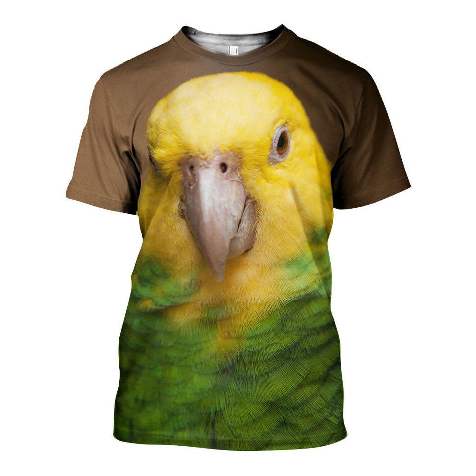 3D All Over Printed Yellow-Headed Amazon Shirts And Shorts DT231104