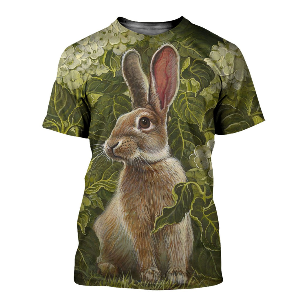 3D All Over Printed Rabbit Shirts And Shorts DT23081912