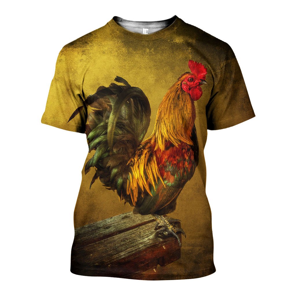 3D All Over Printed Rooster Shirts And Shorts DT151205