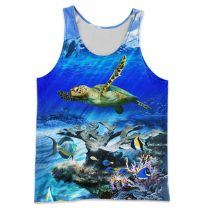3D All Over Printed Sea Turtle Shirts And Shorts DT051205