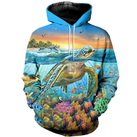 3D All Over Printed Sea Turtle Shirts And Shorts DT101207