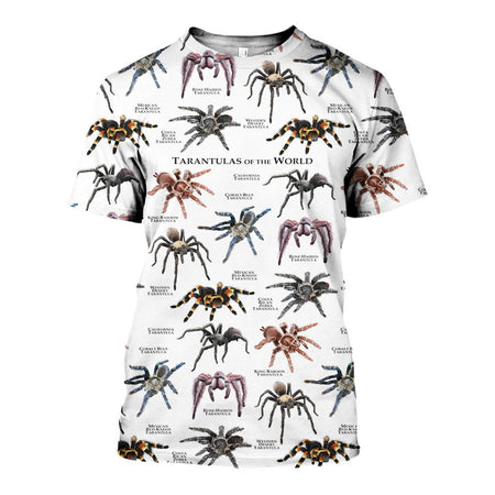 3D All Over Printed Tarantulas of the World Shirts And Shorts DT151206
