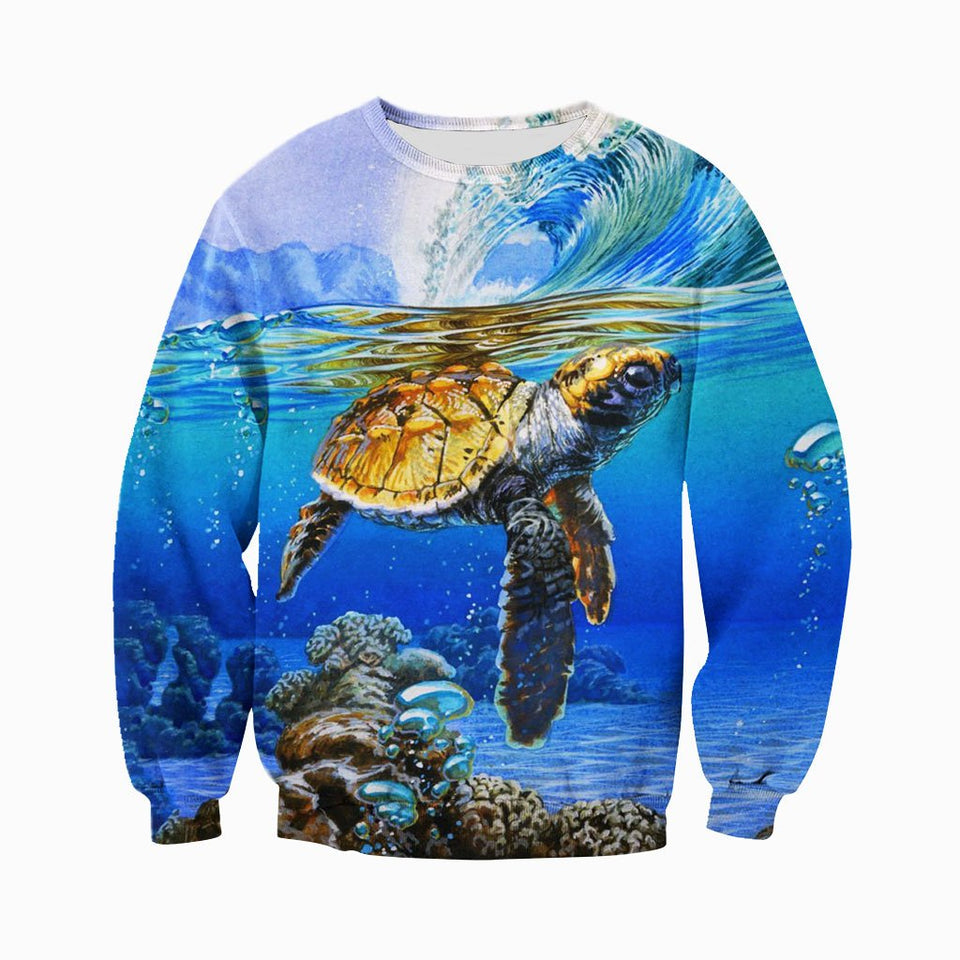 3D All Over Printed Turtle Shirts And Shorts DT01031906