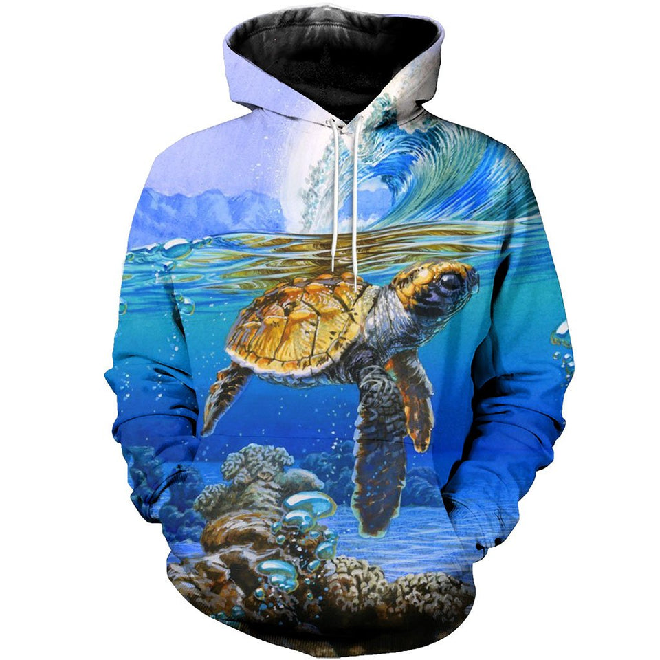 3D All Over Printed Turtle Shirts And Shorts DT01031906