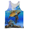 3D All Over Printed Turtle Shirts And Shorts DT01031906