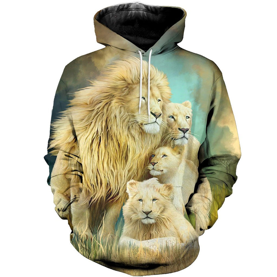 3D All Over Printed Lion Shirts And Shorts DT15031906