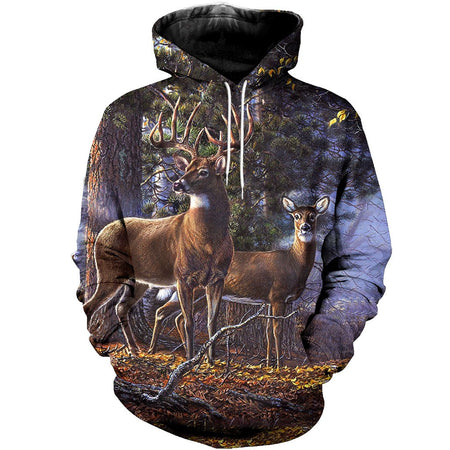 3D All Over Printed Whitetail Deer Shirts And Shorts DT131207
