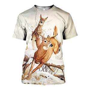 3D All Over Printed Whitetail Deer Shirts And Shorts DT151204