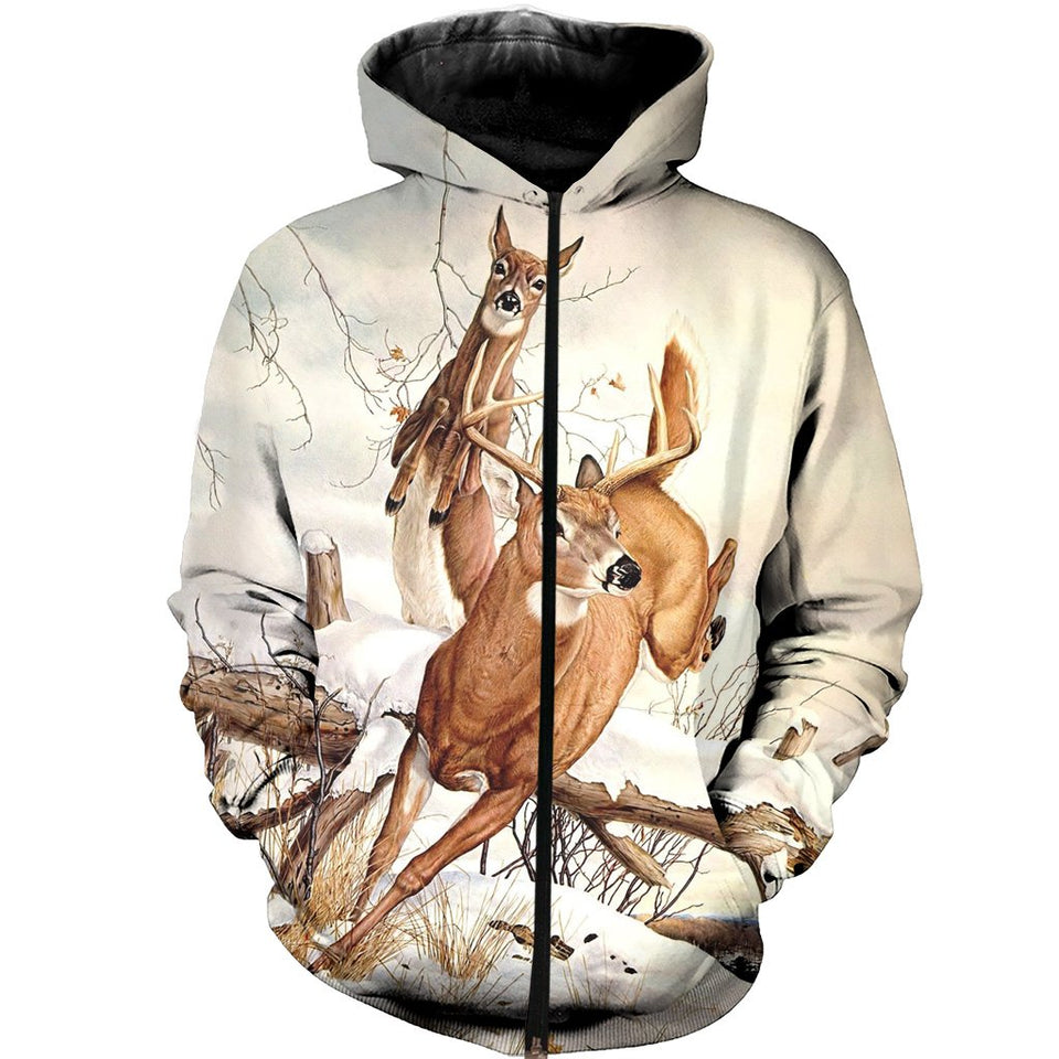 3D All Over Printed Whitetail Deer Shirts And Shorts DT151204
