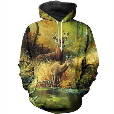 3D All Over Printed Whitetail Deer Shirts And Shorts DT171115