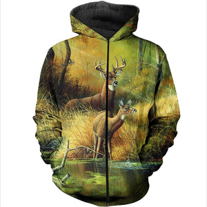 3D All Over Printed Whitetail Deer Shirts And Shorts DT171115