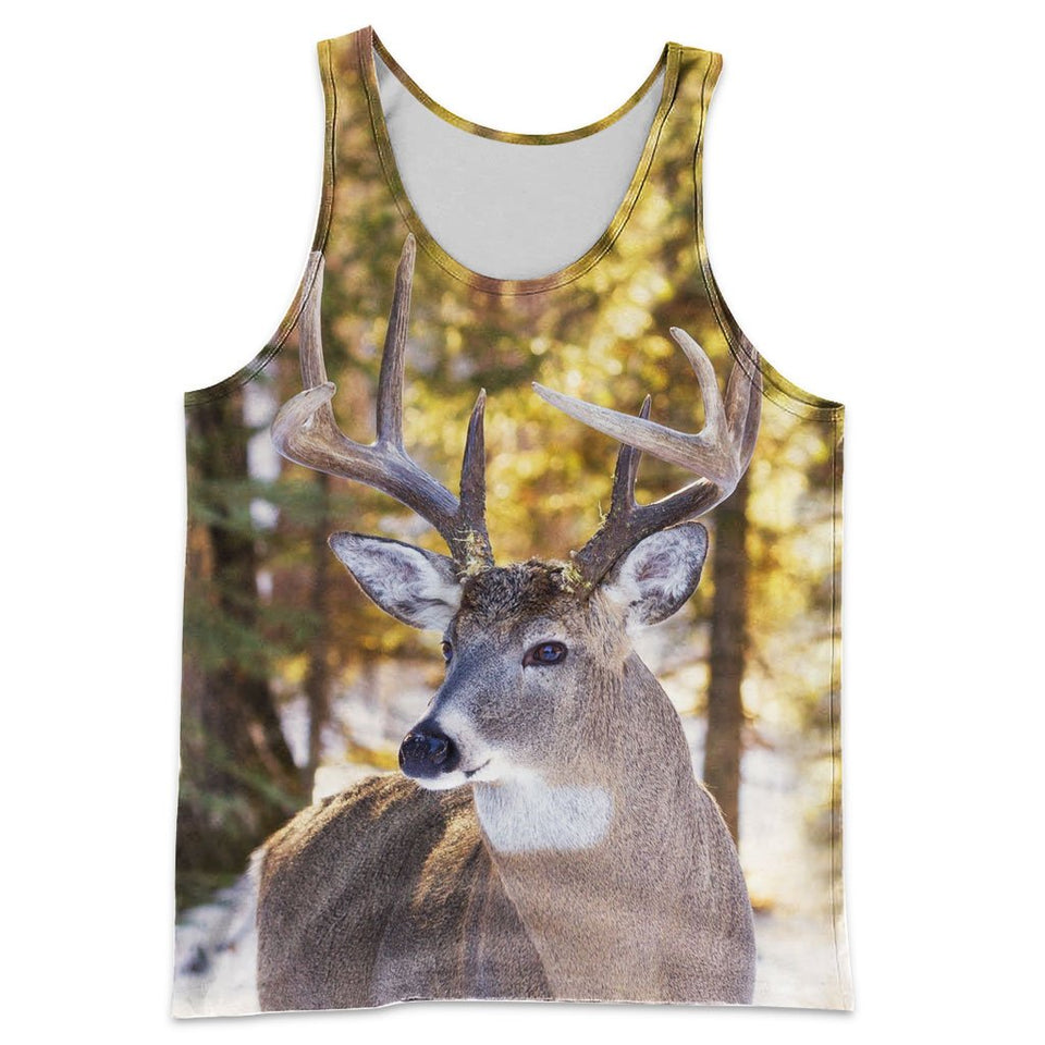 3D All Over Printed Whitetail Deer Shirts And Shorts DT231111