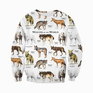 3D All Over Printed Wolves Shirts And Shorts DT22031910