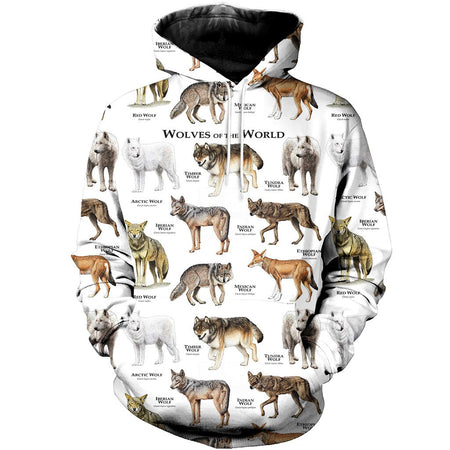 3D All Over Printed Wolves Shirts And Shorts DT22031910