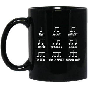 Multiple Musical Notes Unicode Character Mug