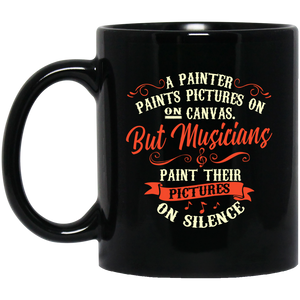 Musicians Paint Their Pictures On Silence Mug