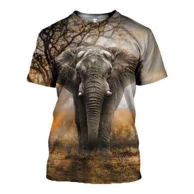 3D Printed Elephant Hoodie T-shirt DT10041999