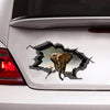 [sk0589-snf-tpa]-elephant-crack-car-sticker-animals-lover