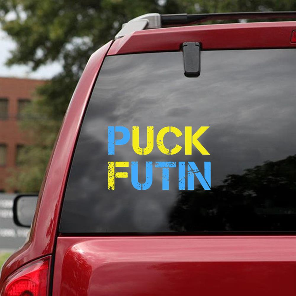 Fk Putin Support Ukrainian Peace Love Ukraine Car Vinyl Decal Sticker