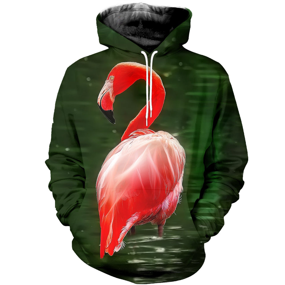 3D Printed Beautiful Flamingo Hoodie T-shirt DT170120