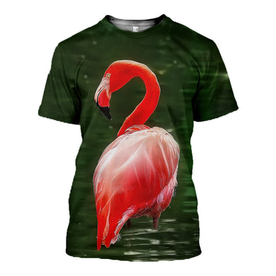 3D Printed Beautiful Flamingo Hoodie T-shirt DT170120