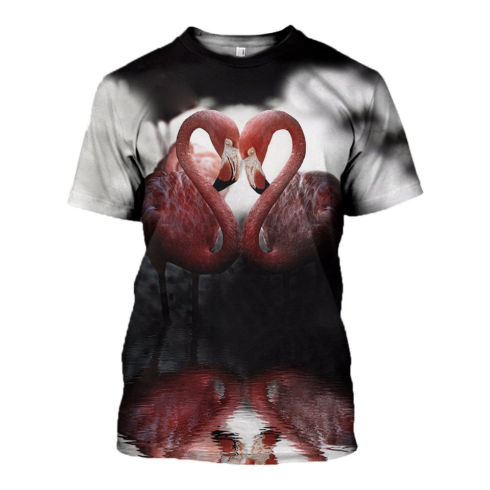 3D Printed Flamingo Hoodie T-shirt DT17091990