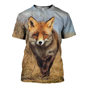 3D Printed Fox Hoodie T-shirt DT02071901