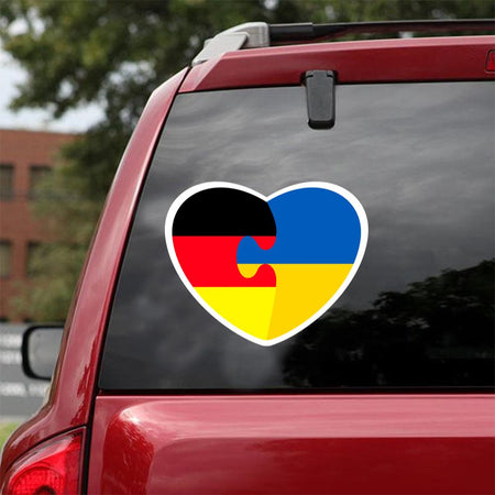 Germany Stands With Ukraine Sticker Car Vinyl Decal Sticker