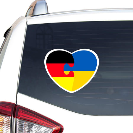 Germany Stands With Ukraine Sticker Car Vinyl Decal Sticker