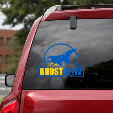 Ghost Of Kyiv Lone Airborne Hero Sticker Car Vinyl Decal Sticker