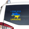 Gift I Stand With Ukraine Flag Emblem Map Patriot Peace Love Ukraine Car Vinyl Decal Sticker