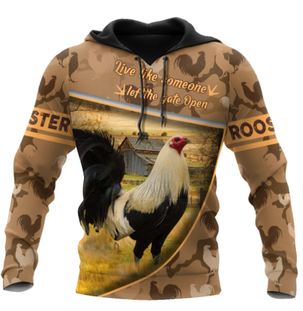 Rooster 3D All Over Printed Hoodie for Men and Women 37