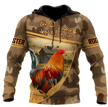 Premium Love Rooster All Over Printed Unisex 40