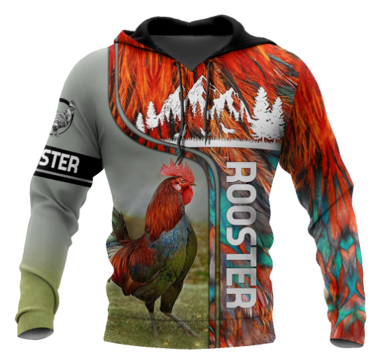 Premium Rooster 3D All Over Printed Unisex 33