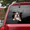 [ha0002-snf-tnt]-bulldog-crack-car-sticker-dogs-lover