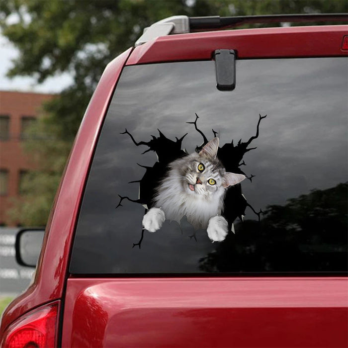[ha0047-snf-lad]-the-maine-coon-crack-car-sticker-cats-lover